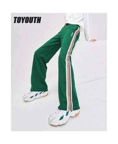 Women Sweatpants 2022 Autumn Elastic Waist Straight Trousers Green Gradient Webbing Casual Streetwear Sport Pants $62.27 - Pa...