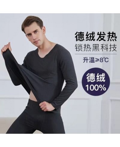 Women's Thermal Underwear Men Long Johns Set Woman 2 Pieces Winter Clothing Men Women Thermal Warm Pijamas $59.33 - Underwear