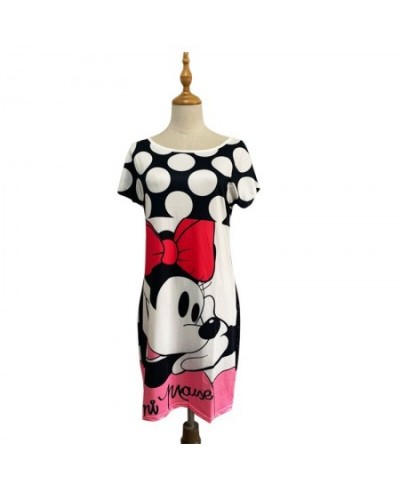 Mickey Minnie Mouse Dress Women Fashion Print O-Neck Sleeveless Summer Mini Dresses Bodycon Slim Casual Pencil Vestidos $27.1...