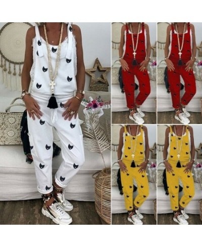 Loose Baggy Strappy Rompers Jumpsuit Women Summer Overalls Sleeveless Bodysuit Party Club Ropa Long Playsuit Streetwear $37.4...