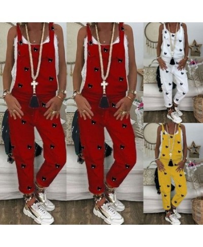 Loose Baggy Strappy Rompers Jumpsuit Women Summer Overalls Sleeveless Bodysuit Party Club Ropa Long Playsuit Streetwear $37.4...