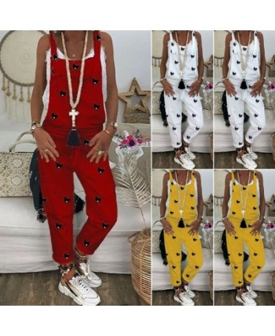 Loose Baggy Strappy Rompers Jumpsuit Women Summer Overalls Sleeveless Bodysuit Party Club Ropa Long Playsuit Streetwear $37.4...