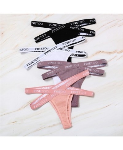 Women Sexy Low Waist Thongs Panties Female Cotton G-String Underwear Ladies Letter Belt Lingerie M-XL Girls Intimates Bikini ...