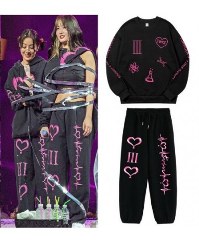 Twice Outfit Tracksuits Women Sets Twice Tour 4th Hoodies Sweatshirts Pants Sportsuits 65% cotton $73.13 - Suits & Sets