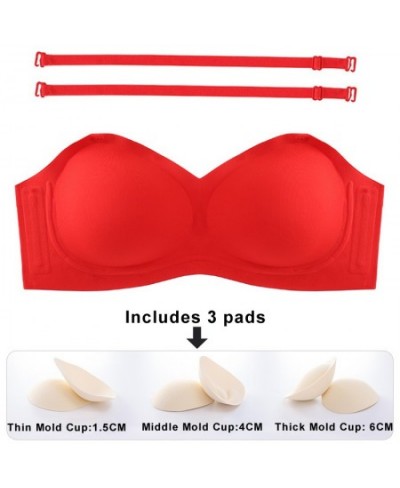 Sexy Seamless Women Bra Set Push Up Lingerie Strapless Underwear Set Thin/Middle/Thick Mold Cup Bra French Bralette Set $35.9...