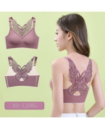 Large size 5XL no steel ring bra beautiful back sexy underwear women Seamless comfortable female sports vest $14.13 - Underwear