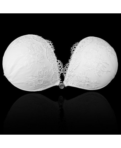 Lace Push Up Bra Invisible Self Adhesive Bras Women Strapless Bra Sexy Lady Seamless Silicone Front Closure Underwear $22.02 ...