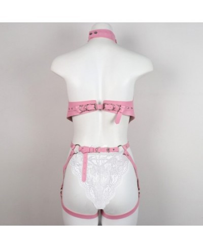 PU Leather Harness Women Bdsm Bondage Straps Chest Harness Gothic Garter Leg Suspender Full Body Belt Sexy Lingerie Rave $52....