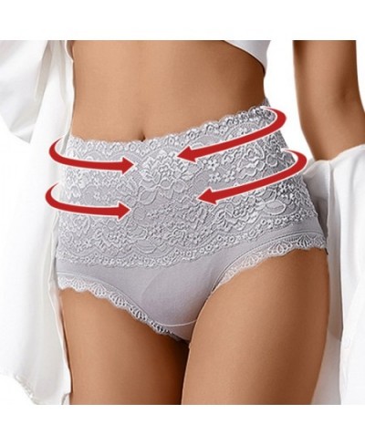 2023 Panties Women High Waist Intimate Shaping Underwear Lace Plus Size Briefs Butt Lift Seamless Lingerie Sexy Underpants $1...