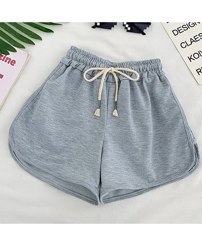 Lace Up Casual Summer Shorts Women Simple Elastic Slim Straight Shorts Ladies Fashion Beach High Waist Black White Shorts $20...