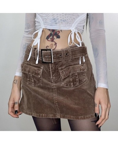 y2k Kawaii Harajuku Mini Jeans Skirt 2000s Retro Fairycon Grunge Low Waisted Denim Skirts Vintage Women E-girl Korean $37.00 ...