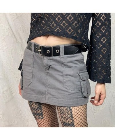 y2k Kawaii Harajuku Mini Jeans Skirt 2000s Retro Fairycon Grunge Low Waisted Denim Skirts Vintage Women E-girl Korean $37.00 ...