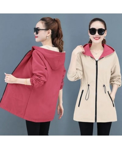 Double-Sided Windbreaker Mid-Length Women'S Coat 2023 New Women Trench Coat Korean Spring Autumn Loose Oversize 4xl Jacket To...