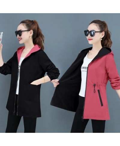 Double-Sided Windbreaker Mid-Length Women'S Coat 2023 New Women Trench Coat Korean Spring Autumn Loose Oversize 4xl Jacket To...