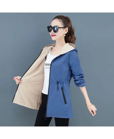 Double-Sided Windbreaker Mid-Length Women'S Coat 2023 New Women Trench Coat Korean Spring Autumn Loose Oversize 4xl Jacket To...