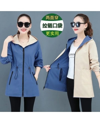 Double-Sided Windbreaker Mid-Length Women'S Coat 2023 New Women Trench Coat Korean Spring Autumn Loose Oversize 4xl Jacket To...