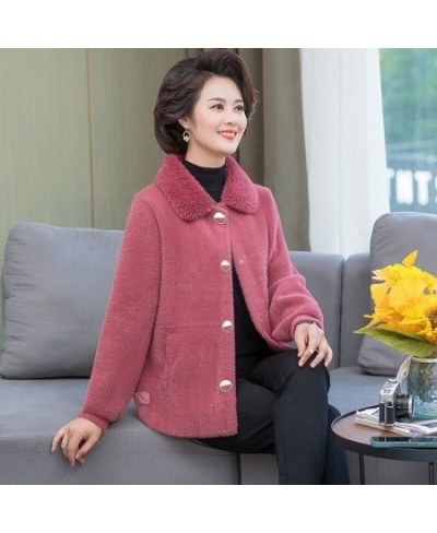 Women 2023 Autumn Winter Imitation Mink Cashmere Coat Female Cardigan Knit Thicken Loose Casual Sweater Jacket Wool Outwear $...