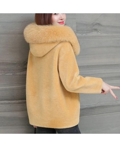 2022 New Winter Women Faux Fur Coat Thick Warm Lamb Fur Coat Hooded 5XL Elegant Long Jacket Female Winter Outerwear $87.12 - ...