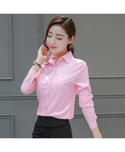 Spring and Autumn New Thin Black White Shirt Women's Long Sleeve Korean Professional Shirt Work Blouse 5XL Top $29.45 - Tops ...