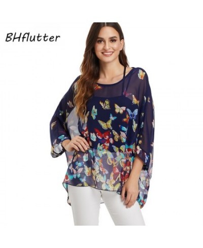 Summer Tops for Women 2023 Fashion Batwing Casual Loose Chiffon Blouses Shirt Floral Print Boho Beach Blouse Blusas $24.53 - ...