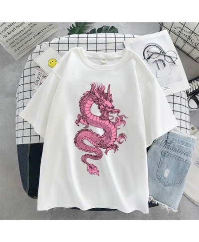 Women's t-shirts cotton korean Top aesthetic oversized kpop harajuku Gothic Short sleeve casual black print clothes $18.90 - ...