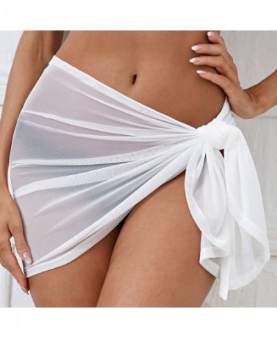 Sexy Women Sheer Wrap Knot Cover Up Skirt Without Bikini Chiffon Beach Wrap Bikini Cover-ups Wraps Skirts For Swimwear Summer...