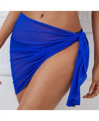 Sexy Women Sheer Wrap Knot Cover Up Skirt Without Bikini Chiffon Beach Wrap Bikini Cover-ups Wraps Skirts For Swimwear Summer...