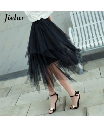 Womens Autumn 3 Layers Princess Tulle Mesh Pleated Skirt Saia Female Jupe Summer Tutu Skirts Faldas Mujer Moda $20.98 - Bottoms