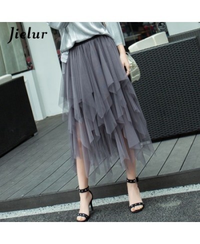 Womens Autumn 3 Layers Princess Tulle Mesh Pleated Skirt Saia Female Jupe Summer Tutu Skirts Faldas Mujer Moda $20.98 - Bottoms