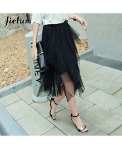 Womens Autumn 3 Layers Princess Tulle Mesh Pleated Skirt Saia Female Jupe Summer Tutu Skirts Faldas Mujer Moda $20.98 - Bottoms