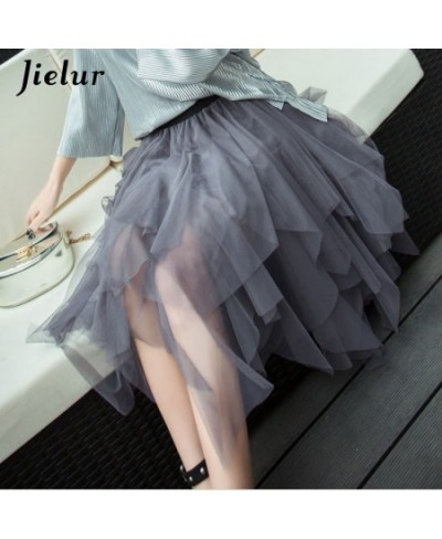 Womens Autumn 3 Layers Princess Tulle Mesh Pleated Skirt Saia Female Jupe Summer Tutu Skirts Faldas Mujer Moda $20.98 - Bottoms