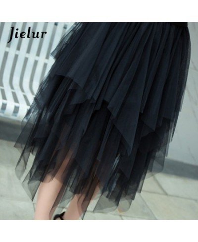 Womens Autumn 3 Layers Princess Tulle Mesh Pleated Skirt Saia Female Jupe Summer Tutu Skirts Faldas Mujer Moda $20.98 - Bottoms