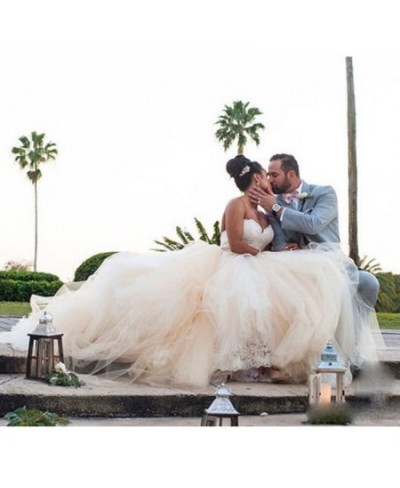 Puffy Tulle Ball Gowns Beige Floor Length Tutu Skirt For Bridal Underskirt Custom Made Long Tulle Skirt Zipper Custom Made $1...