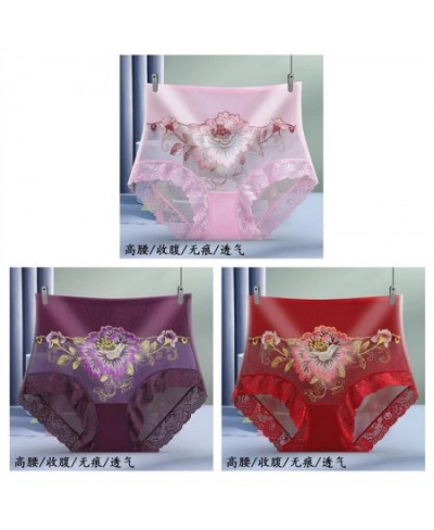 3Pcs Women's Panties Sexy Lace Embroidered Breathable Soft Lingerie Women's Panties Sexy Sheer Women's Panties $24.50 - Under...