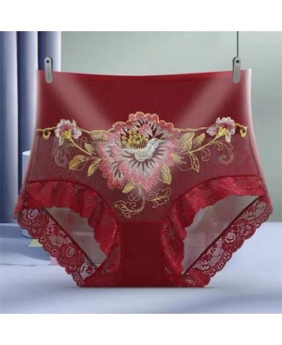 3Pcs Women's Panties Sexy Lace Embroidered Breathable Soft Lingerie Women's Panties Sexy Sheer Women's Panties $24.50 - Under...