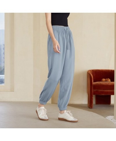 Casual Pants Women Spring Autumn Trouser Sports Leggings Ninth Pants Comfortable Wearable Home Pajama Pants $39.28 - Sleepwears