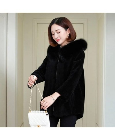 2022 New Winter Women Faux Fur Coat Thick Warm Lamb Fur Coat Hooded 5XL Elegant Long Jacket Female Winter Outerwear $87.12 - ...