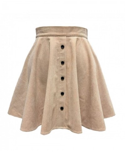 Autumn Winter Corduroy Skirt Women Fashion High Waist Single Breasting Streetwear Casual A-line Skirts 2022 $32.17 - Skirts