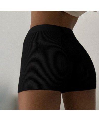 Summer Knit Shorts Cotton White Women Casual Mini Black Sexy High Waist Ribbed Streetwear Basic Biker Shorts High Stretched $...