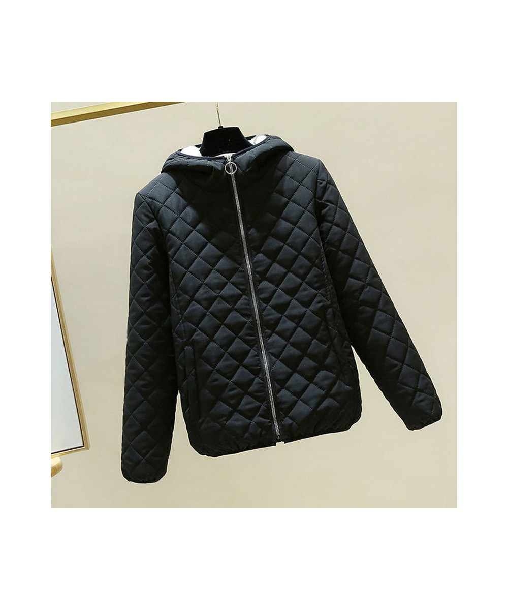 Women Loose Thickened Hooded Cotton Coat 2022 Winter New Female Korean Thin Cotton Coat Small Padded Jacket Women Splicing Co...