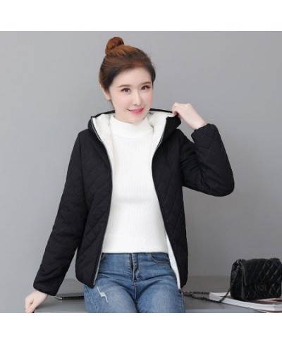 Women Loose Thickened Hooded Cotton Coat 2022 Winter New Female Korean Thin Cotton Coat Small Padded Jacket Women Splicing Co...