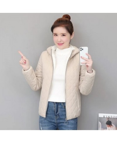 Women Loose Thickened Hooded Cotton Coat 2022 Winter New Female Korean Thin Cotton Coat Small Padded Jacket Women Splicing Co...