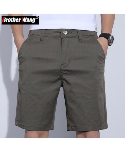 5 Colors Classic Style Men's Slim Shorts 2023 Summer New Business Fashion Thin Stretch Short Casual Pants Male Beige Khaki Gr...