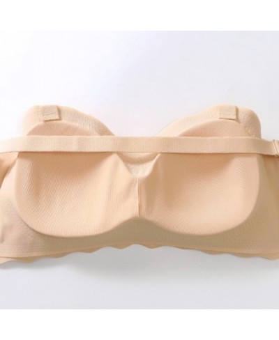 New Comfortable Underwear Women's Large Chest Shown Small Size Cover Invisible Strapless Non-slip Beautiful Thin Back $28.25 ...