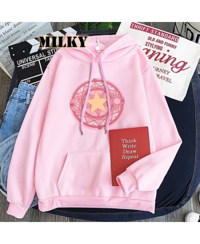 Anime Sakura Card Captor Women Hoodies Kawaii Sweatshirt Cartoon Graphic Oversize Itself Harajuku Long Sleeve Clothes Hoodie ...