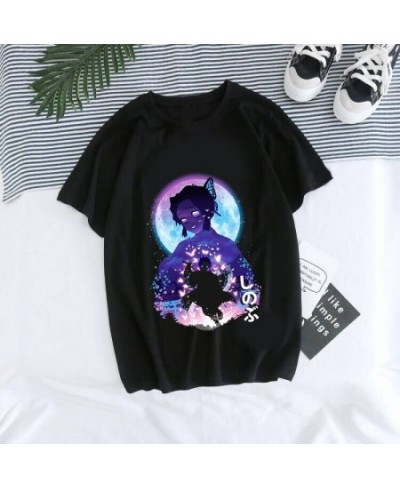 Japanese Anime Demon Slayer T Shirt Unisex Tanjirou Kamado Graphic Tee Shirt Women Kimetsu No Yaiba Nezuko Tshirt Female $22....