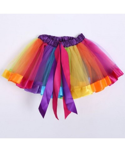 Ball Gown Miniskirt Women's Multicolour Tie-dye 3 Layered Elastic High Waist Short Skirt Fashion Adult Tutu Dancing Skirt 202...