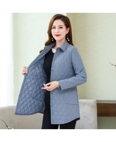 2023 thin quilted jacket autumn winter Warm Long-sleeved Jacket Parkas middle age women cotton-padded tops mother Cotton coat...