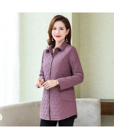 2023 thin quilted jacket autumn winter Warm Long-sleeved Jacket Parkas middle age women cotton-padded tops mother Cotton coat...