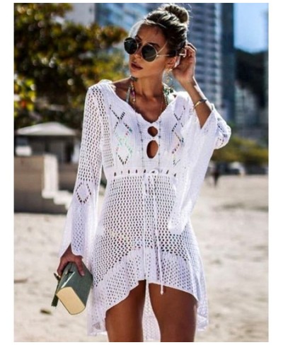 Sexy Cover Up Bikini Women Swimsuit Cover-up Beach Bathing Suit Beach Wear Knitting Swimwear Mesh Beach Dress Tunic Robe $31....